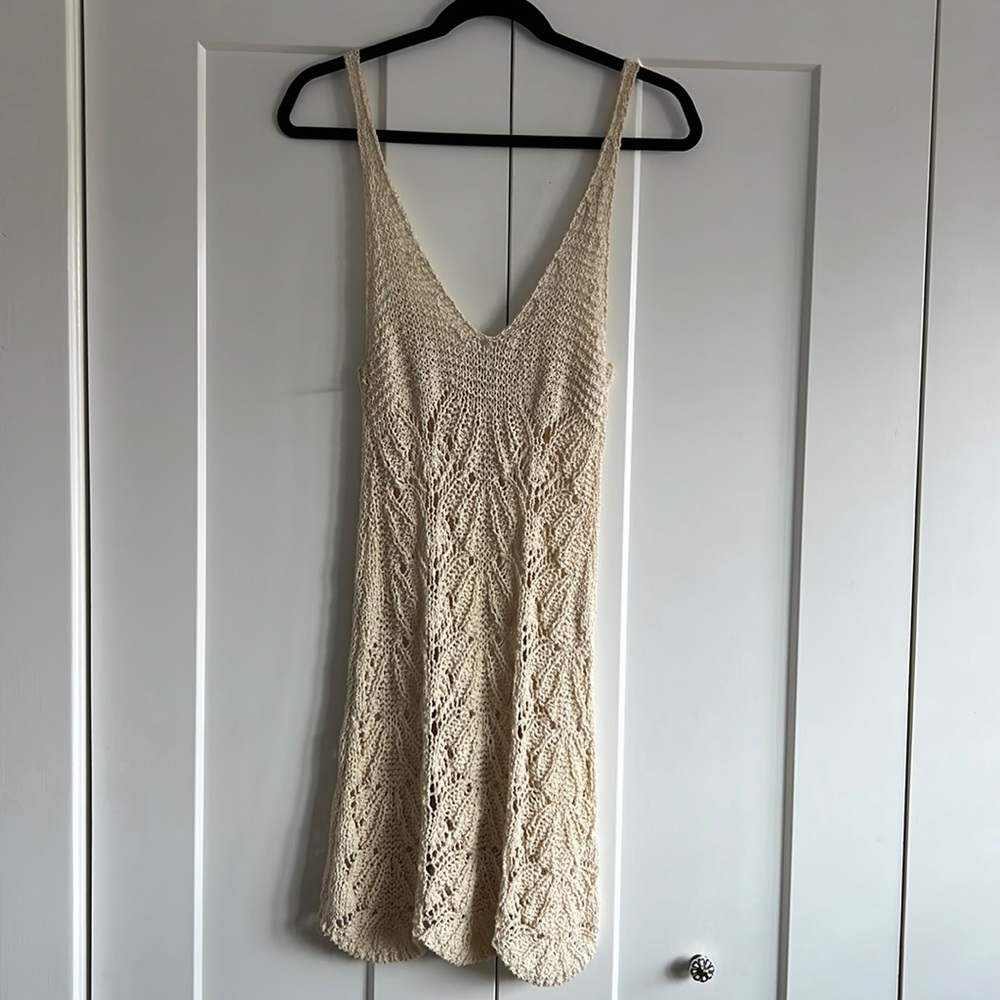 Zara knit mini cover up dress